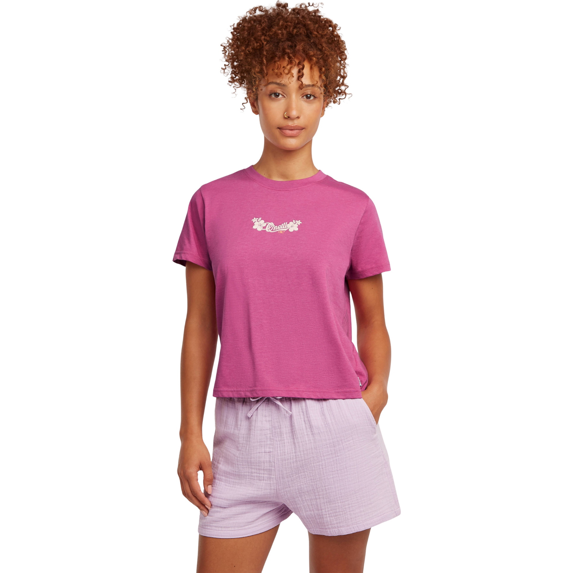2026 O'Neill Femmes Éléments Script T-Shirt 1850266 - Electric Fuschia